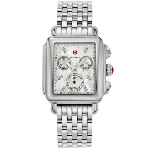 Michele Deco Dial Chrono Ladies Watch With Box! - Picture 1 of 3